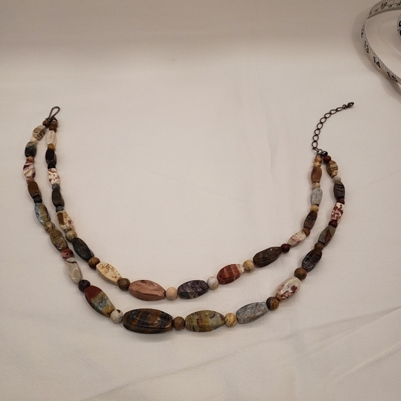 𝅺jay KING multi jasper double strandnecklace - Picture 9 of 13